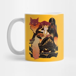 theater band vintage fox jungle Mug